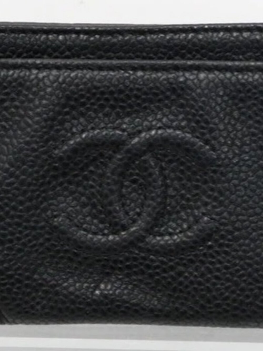 Chanel Caviar Timeless CC Card Holder - Black